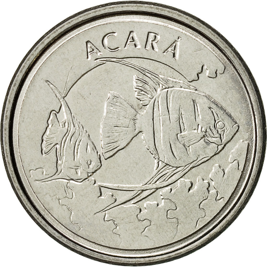 Brazil, 1000 Cruzeiros, 1993, EF(40-45), Stainless Steel, KM:626