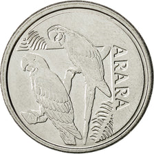 Brasil, 5 Cruzeiros Reais, 1993, MBC, Acero inoxidable, KM:627
