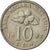 Malaysia, 10 Sen, 1997, Franklin Mint, EF(40-45), Copper-nickel, KM:3