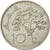 Namibia, 10 Cents, 1993, Vantaa, VF(30-35), Nickel plated steel, KM:2