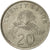 Singapore, 20 Cents, 1985, British Royal Mint, BB, Rame-nichel, KM:52