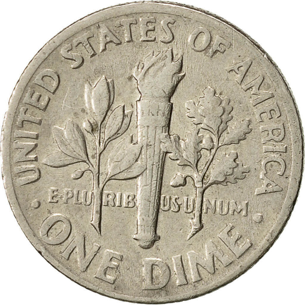 United States, Roosevelt Dime, Dime, 1972, U.S. Mint, Philadelphia, EF(40-45)