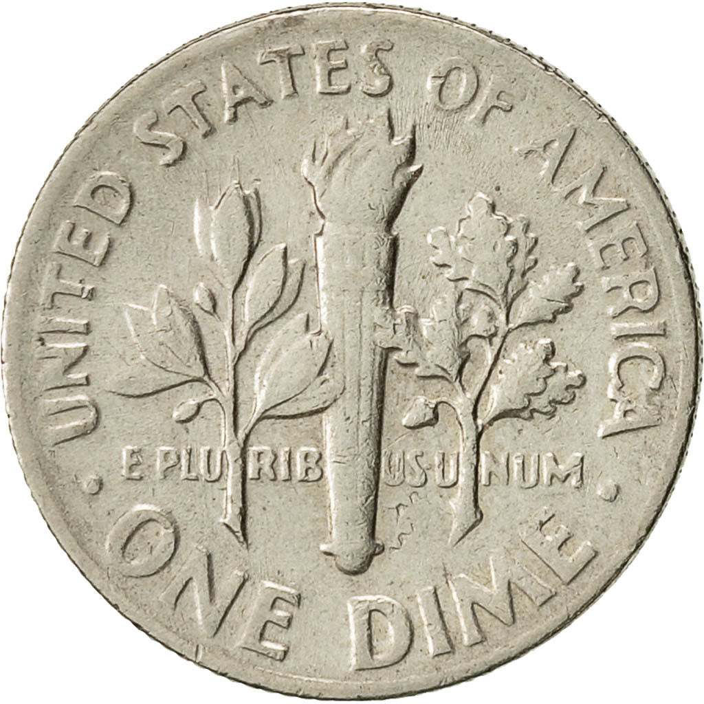 Stati Uniti, Roosevelt Dime, Dime, 1976, U.S. Mint, Philadelphia, BB, Rame