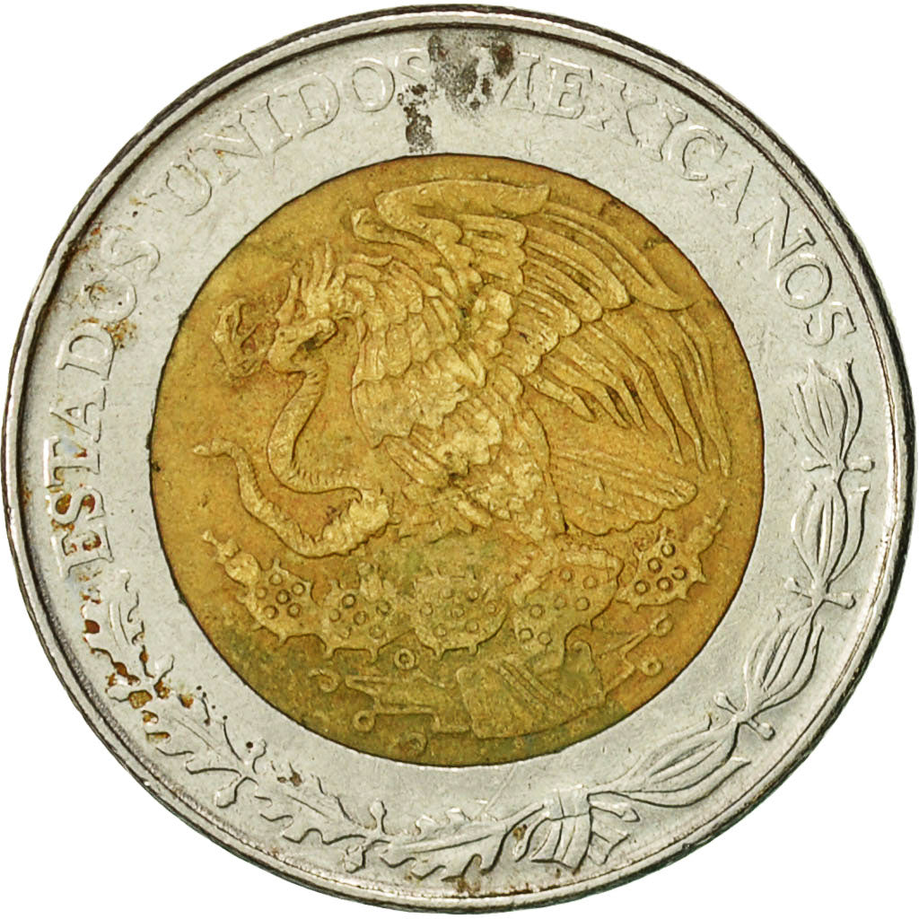 México, Nuevo Peso, 1992, Mexico City, BC+, Bimetálico, KM:550