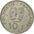 French Polynesia, 10 Francs, 1982, Paris, EF(40-45), Nickel, KM:8