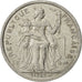 French Polynesia, 2 Francs, 1989, Paris, VF(30-35), Aluminum, KM:10