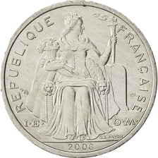 New Caledonia, 2 Francs, 2006, Paris, AU(50-53), Aluminum, KM:14