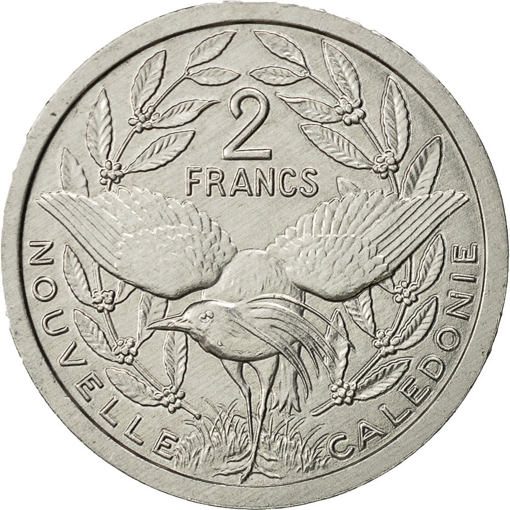 New Caledonia, 2 Francs, 2006, Paris, AU(50-53), Aluminum, KM:14