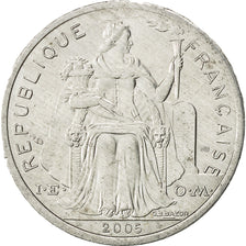 New Caledonia, 2 Francs, 2005, Paris, AU(50-53), Aluminum, KM:14