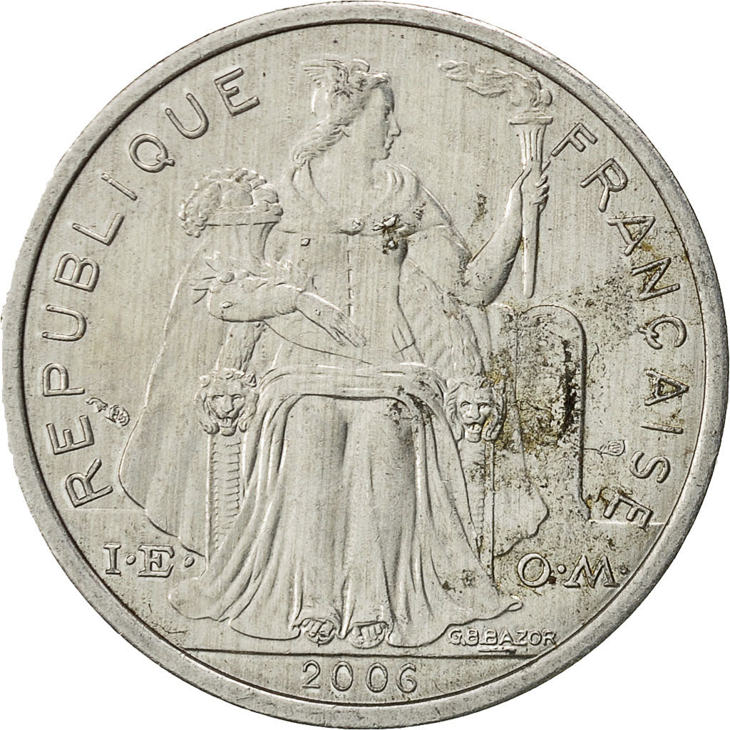 New Caledonia, 2 Francs, 2006, Paris, VF(20-25), Aluminum, KM:14