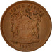 South Africa, 5 Cents, 1997, VF(30-35), Copper Plated Steel, KM:160