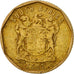 Sudafrica, 10 Cents, 1997, MB, Acciaio placcato in bronzo, KM:161