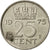 Paesi Bassi, Juliana, 25 Cents, 1975, BB, Nichel, KM:183