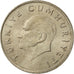 Turkey, 100 Lira, 1987, VF(20-25), Copper-Nickel-Zinc, KM:967