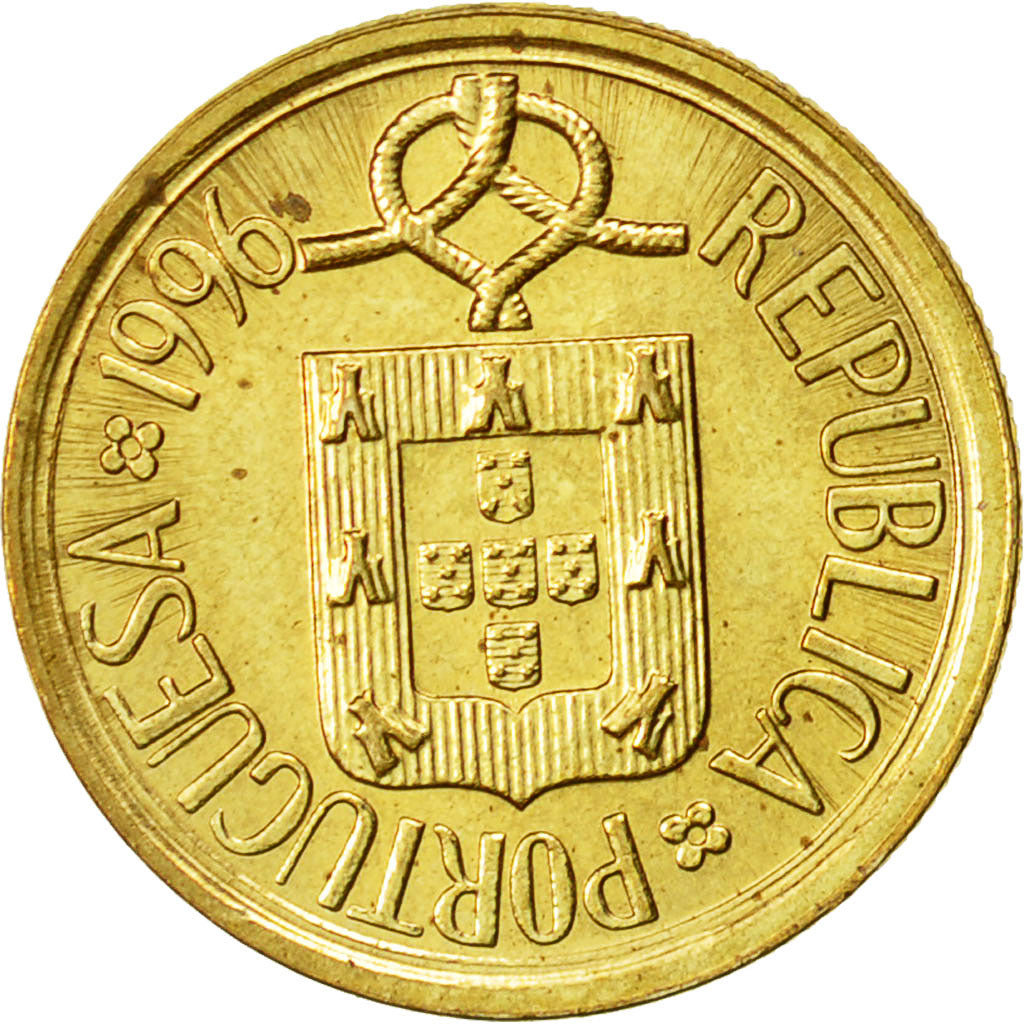 Portugal, Escudo, 1996, EF(40-45), Nickel-brass, KM:631