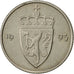 Coin, Norway, Olav V, 50 Öre, 1993, EF(40-45), Copper-nickel, KM:418