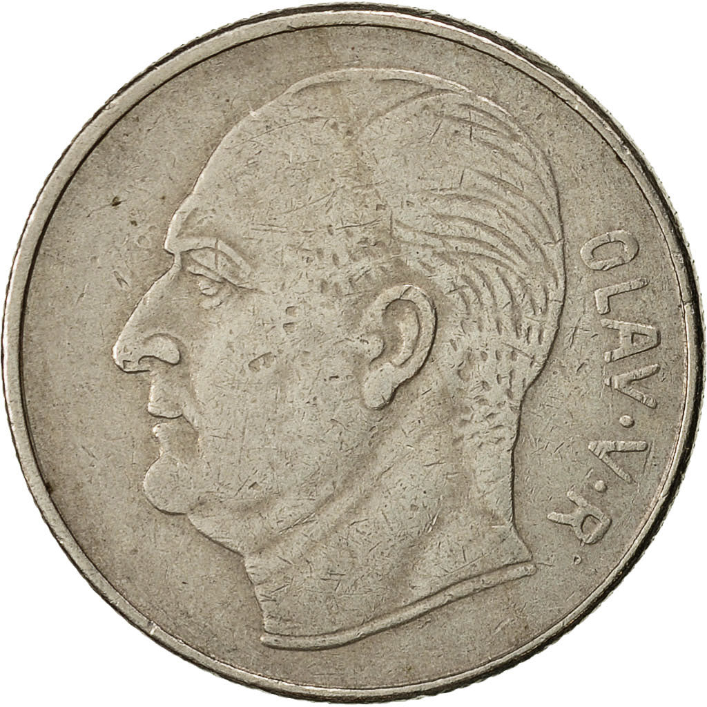 Norway, Olav V, Krone, 1972, VF(30-35), Copper-nickel, KM:409