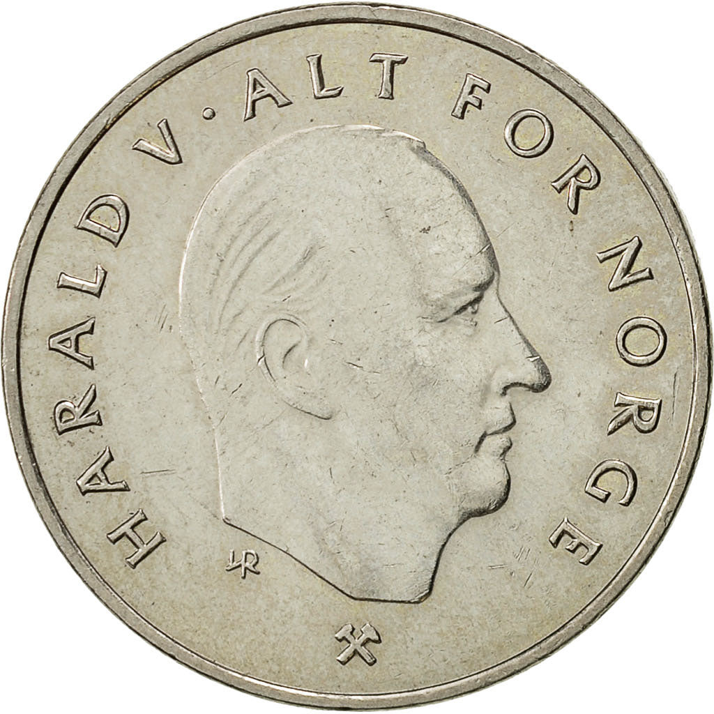 Norwegen, Harald V, Krone, 1996, SS+, Copper-nickel, KM:436