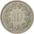 Suiza, 10 Rappen, 1982, Bern, MBC, Cobre - níquel, KM:27
