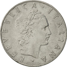 Italy, 50 Lire, 1958, Rome, EF(40-45), Stainless Steel, KM:95.1