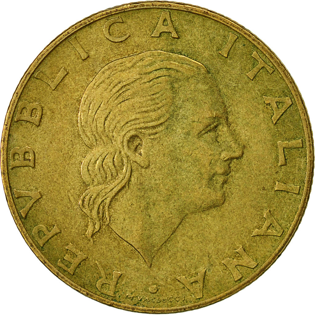 Italy, 200 Lire, 1991, Rome, VF(30-35), Aluminum-Bronze, KM:105