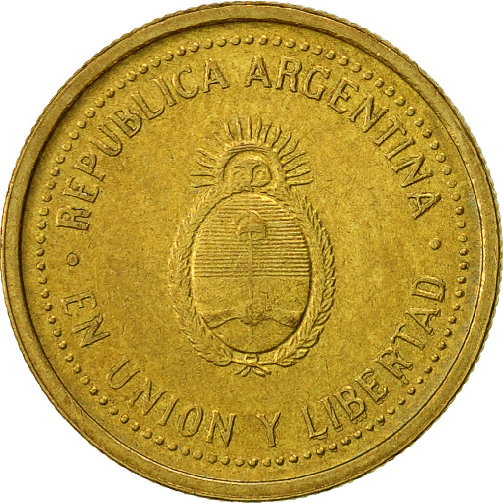 Argentinien, 10 Centavos, 1993, SS, Aluminum-Bronze, KM:107