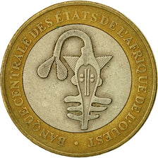 West African States, 500 Francs, 2005, Paris, EF(40-45), Bi-Metallic, KM:15