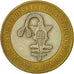 West African States, 500 Francs, 2005, Paris, EF(40-45), Bi-Metallic, KM:15