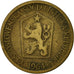 Moneta, Czechosłowacja, Koruna, 1964, VF(20-25), Aluminium-Brąz, KM:50
