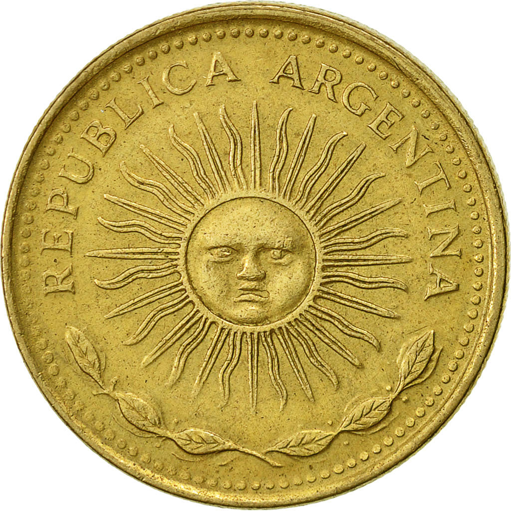 Argentina, 5 Pesos, 1977, EF(40-45), Aluminum-Bronze, KM:71