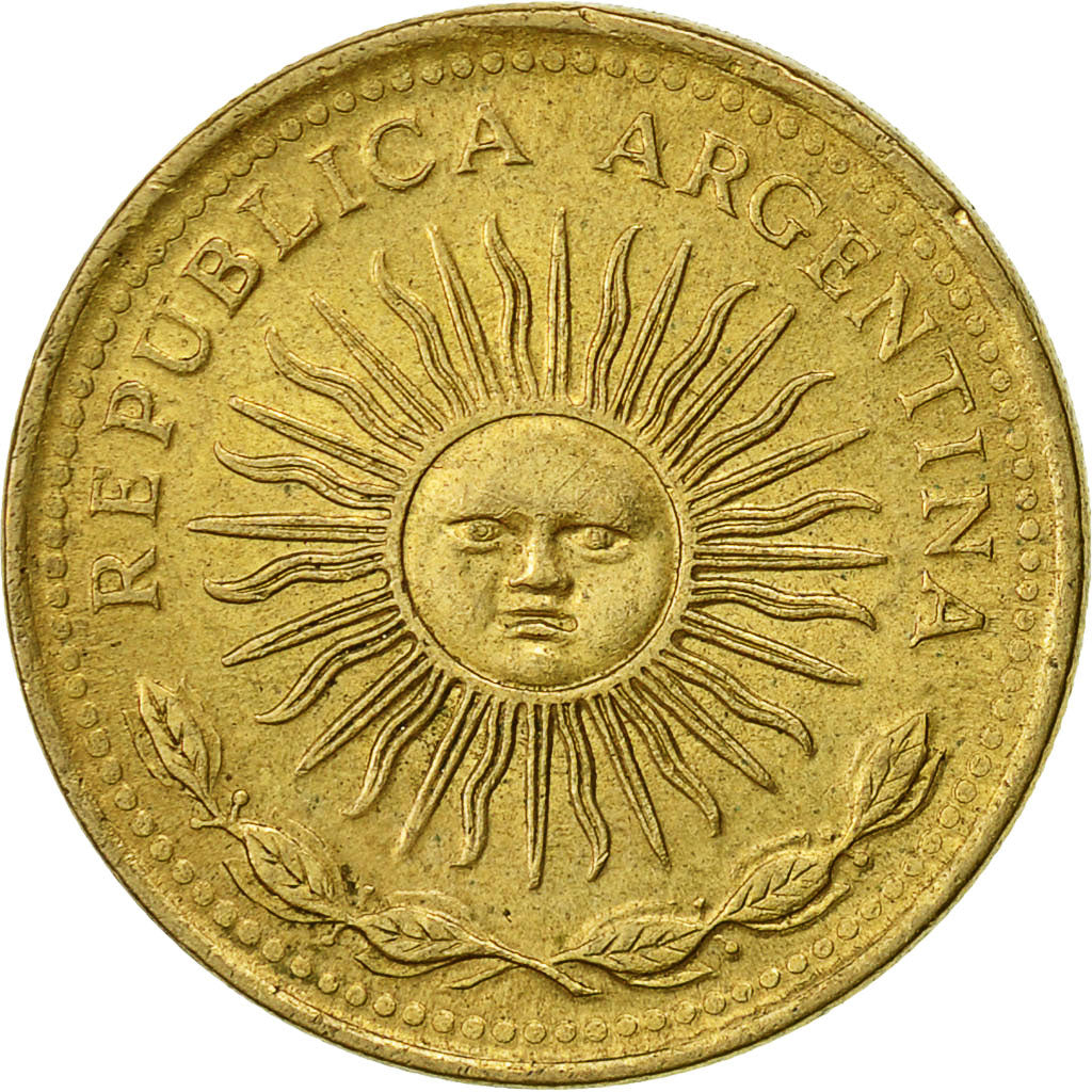 Argentina, 5 Pesos, 1976, EF(40-45), Aluminum-Bronze, KM:71