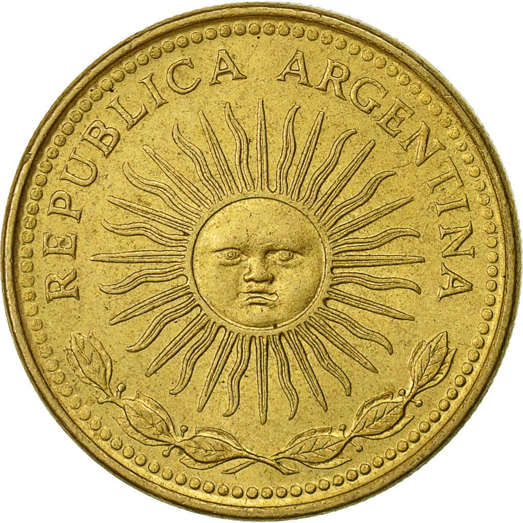Argentina, 5 Pesos, 1976, VF(30-35), Aluminum-Bronze, KM:71
