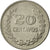 Colombia, 20 Centavos, 1972, AU(50-53), Nickel Clad Steel, KM:246.1