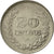 Colombia, 20 Centavos, 1971, AU(50-53), Nickel Clad Steel, KM:245