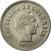 Colombia, 20 Centavos, 1975, EBC, Níquel recubierto de acero, KM:246.1