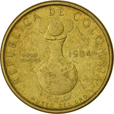 Colombia, 20 Pesos, 1984, VF(30-35), Aluminum-Bronze, KM:271