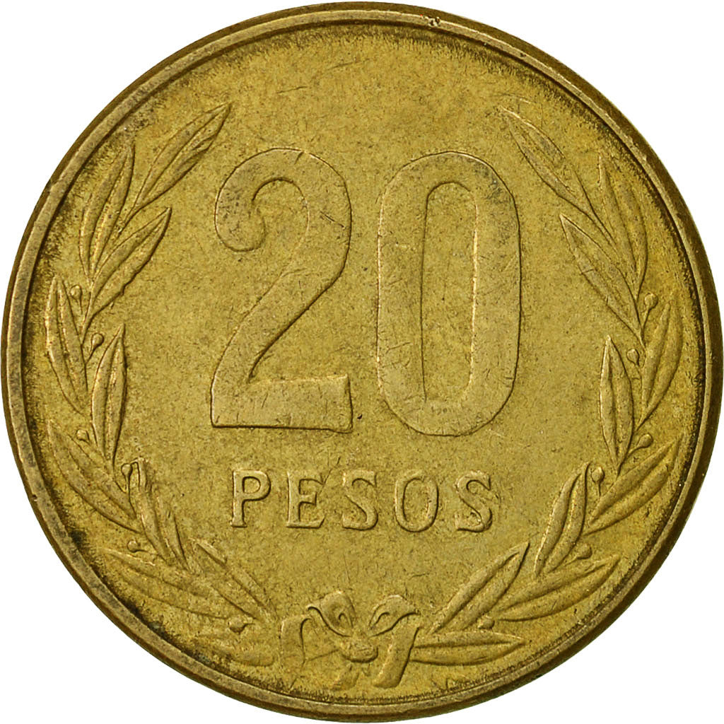 Colombia, 20 Pesos, 1984, VF(30-35), Aluminum-Bronze, KM:271
