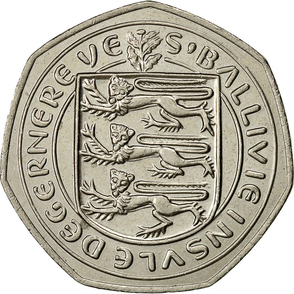 Guernsey, Elizabeth II, 50 Pence, 1984, Heaton, AU(50-53), Copper-nickel, KM:34