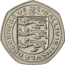 Guernsey, Elizabeth II, 50 Pence, 1984, Heaton, AU(50-53), Copper-nickel, KM:34
