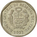 Peru, 50 Centimos, 2011, Lima, AU(55-58), Copper-Nickel-Zinc, KM:307.4