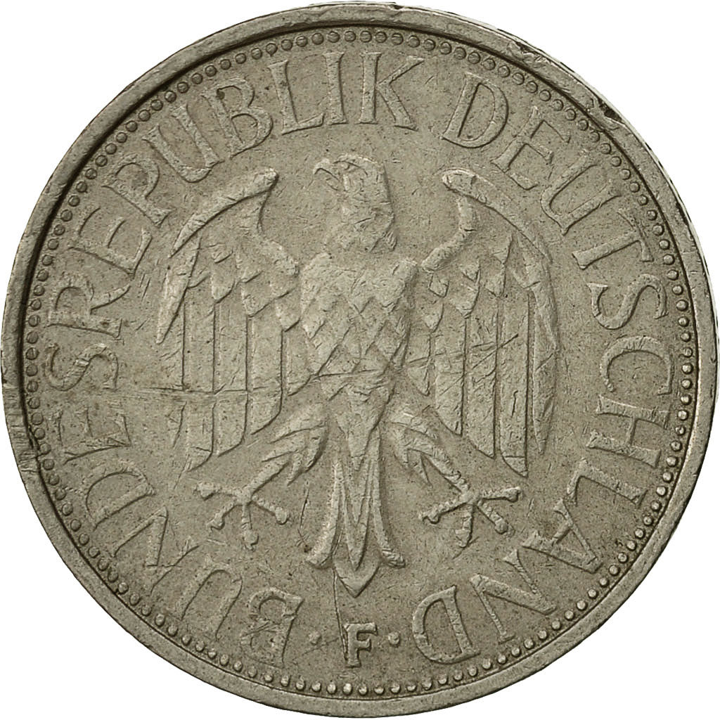 ALEMANIA - REPÚBLICA FEDERAL, Mark, 1974, Stuttgart, MBC, Cobre - níquel