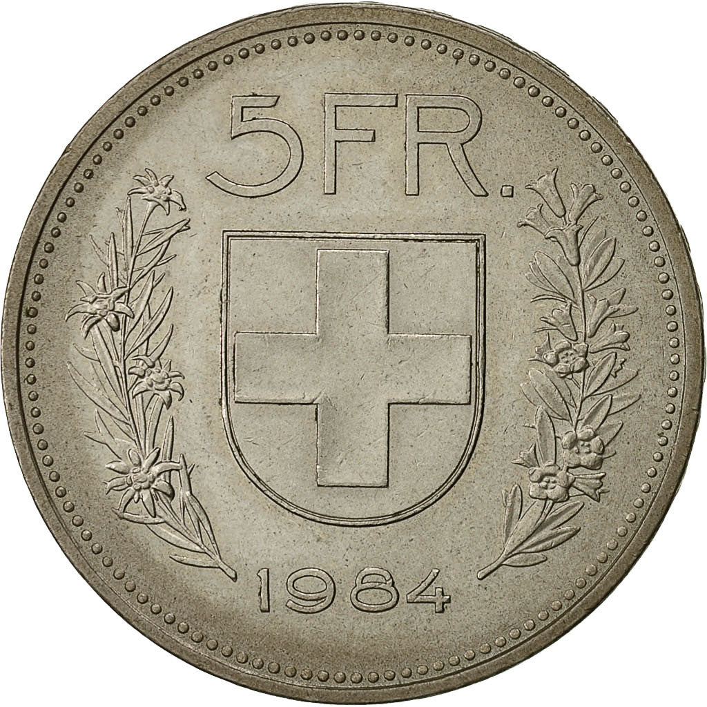 Suisse, 5 Francs, 1984, Bern, TTB, Copper-nickel, KM:40a.2