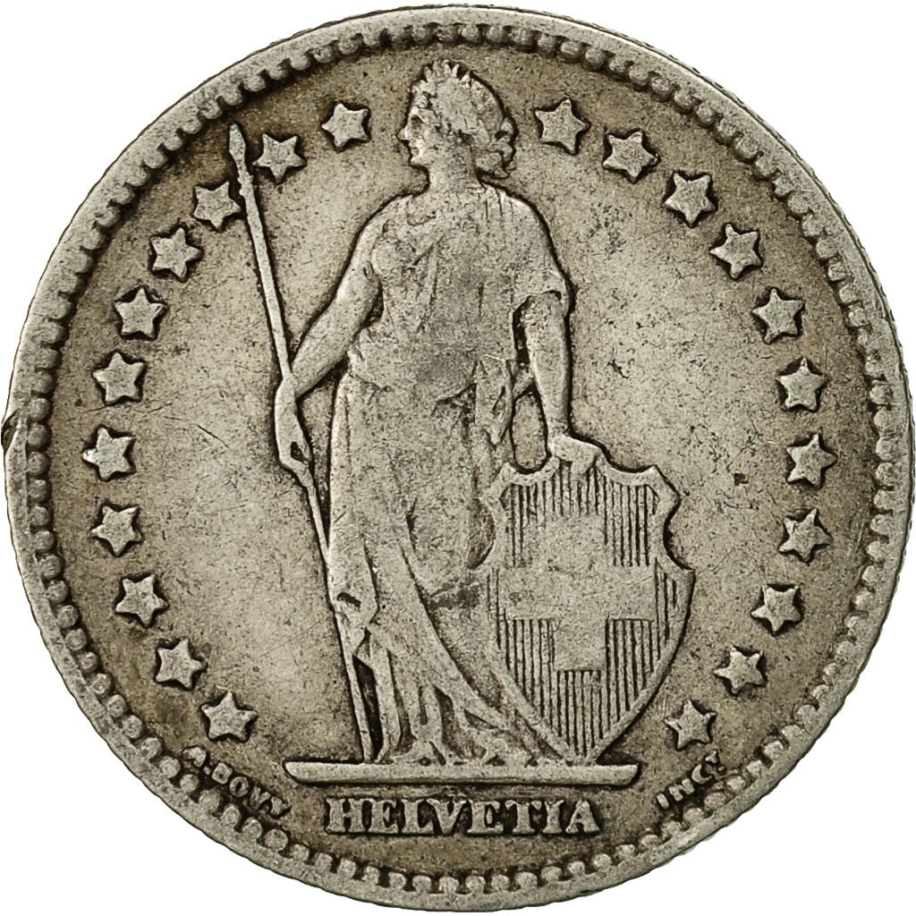Schweiz, Franc, 1904, Bern, SS, Silber, KM:24