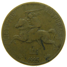 LITHUANIA, 20 Centu, 1925, King's Norton, KM #74, VF(30-35), Aluminum-Bronze,...