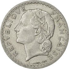 France, Lavrillier, 5 Francs, 1945, Beaumont - Le Roger, VF(30-35), Aluminum