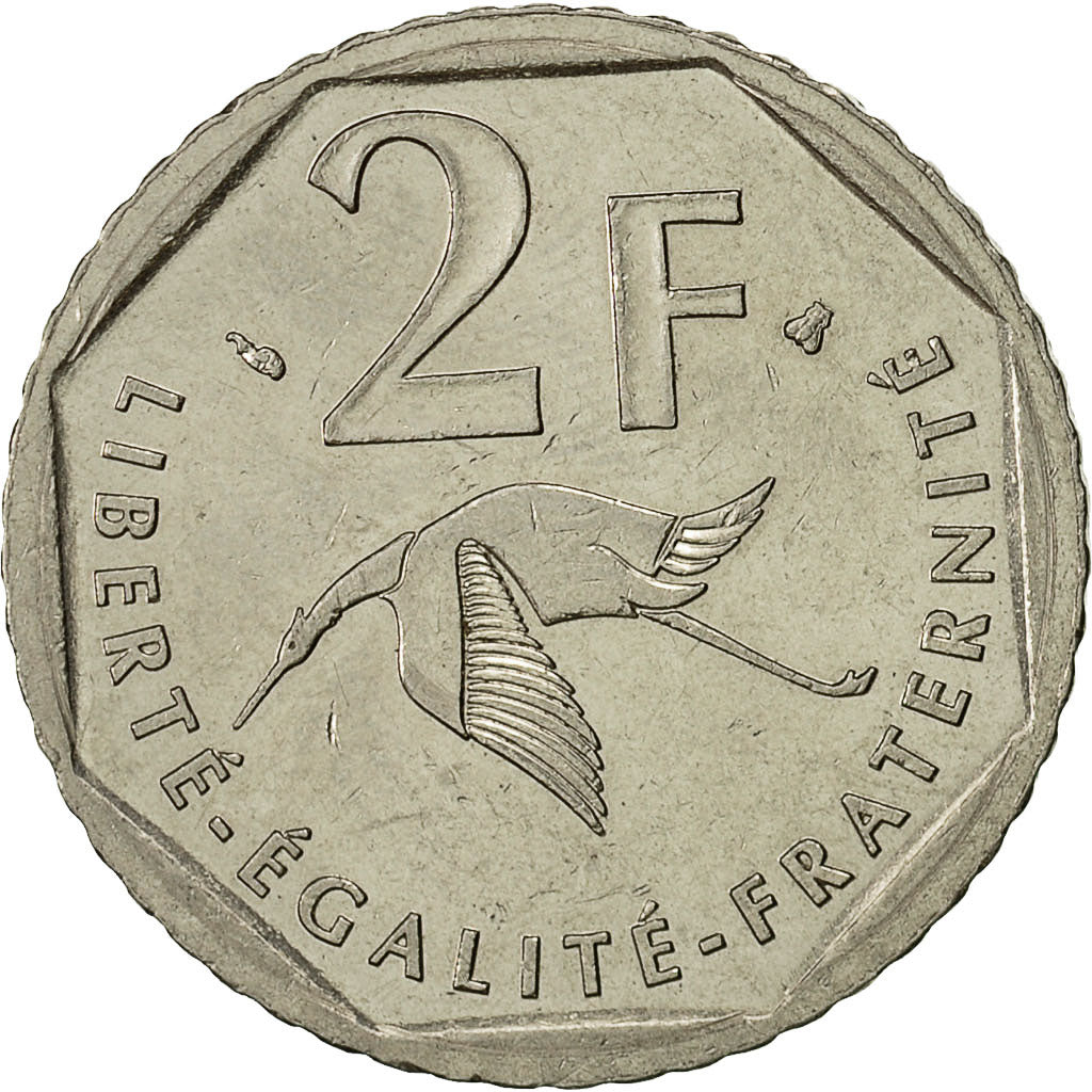 France, Guynemer, 2 Francs, 1997, Paris, TTB, Nickel, KM:1187
