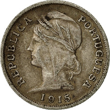 Portugal, 10 Centavos, 1915, BC+, Plata, KM:563