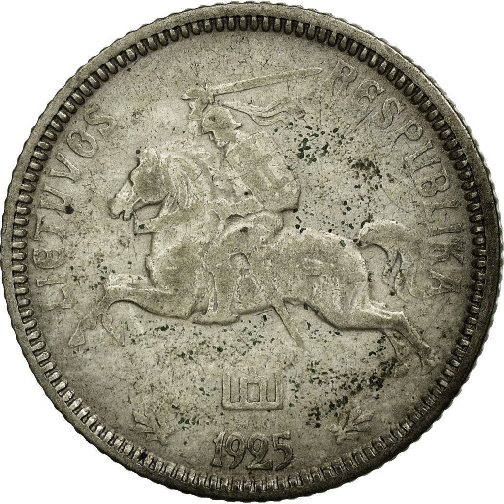 Coin, Lithuania, Litas, 1925, King's Norton, AU(50-53), Silver, KM:76