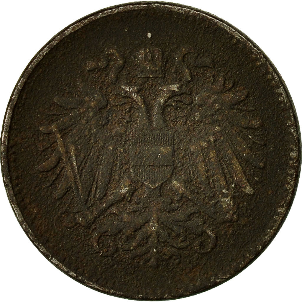 Austria, Karl I, 20 Heller, 1917, VF(20-25), Iron, KM:2826