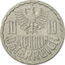 Austria, 10 Groschen, 1992, Vienna, EF(40-45), Aluminum, KM:2878